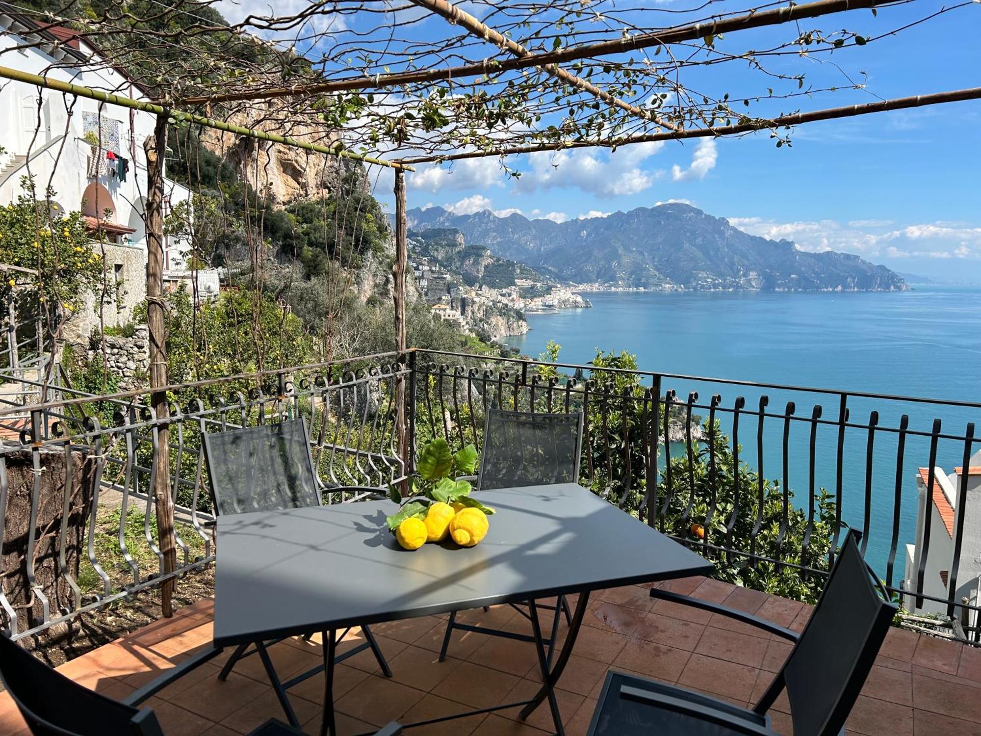 Villa Amalfi 51 Con Vista Mare, Giardino E Terrazze à Conca dei Marini Extérieur photo