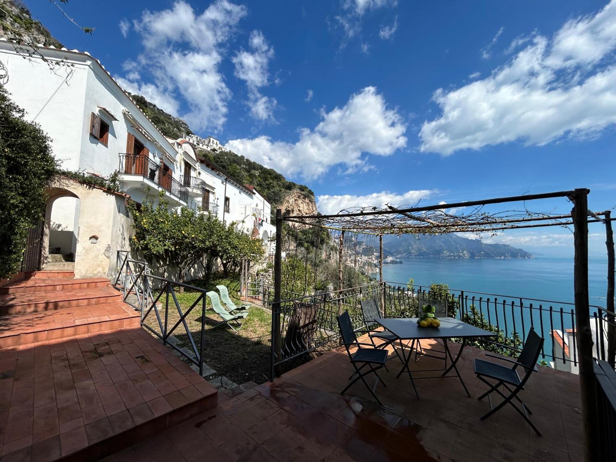 Villa Amalfi 51 Con Vista Mare, Giardino E Terrazze à Conca dei Marini Extérieur photo